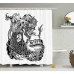 KANATSIU Eastern Mythological Dragon Japanese Legend Folk Tale Illustration Shower Curtain with 12 plactic hooks 100% Made of Polyester Mildew Resistant & Machine Washable Width x Height is 60x72 - B07G78VXQ9